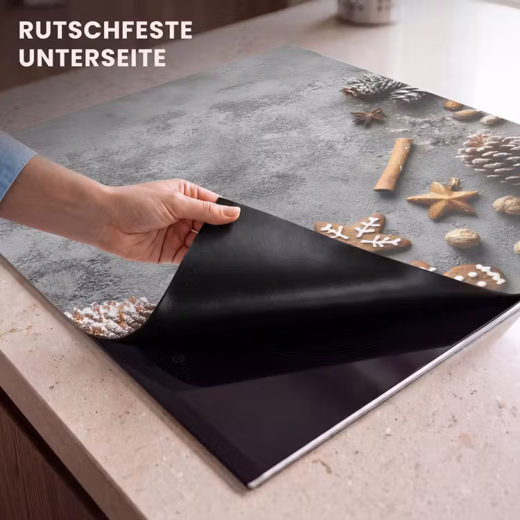 Herdabdeckplatte - Weihnachten - Backen - Grau - Ländlich — 6