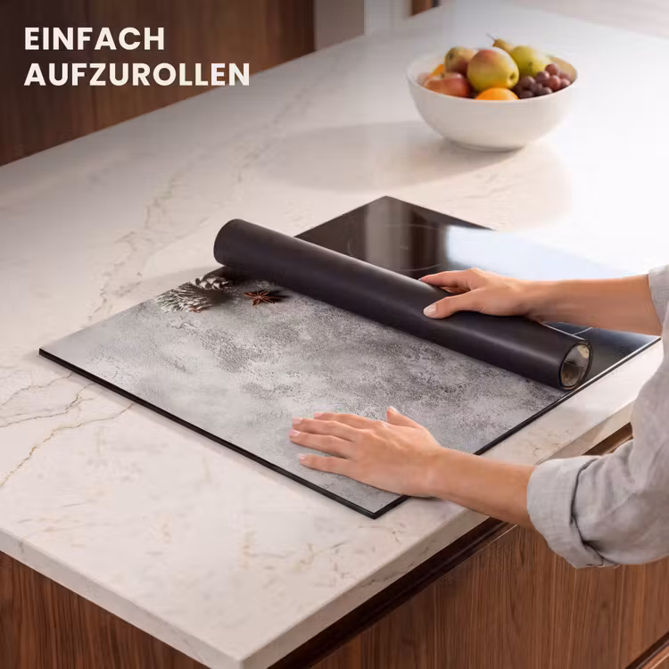 Herdabdeckplatte - Weihnachten - Backen - Grau - Ländlich — 7