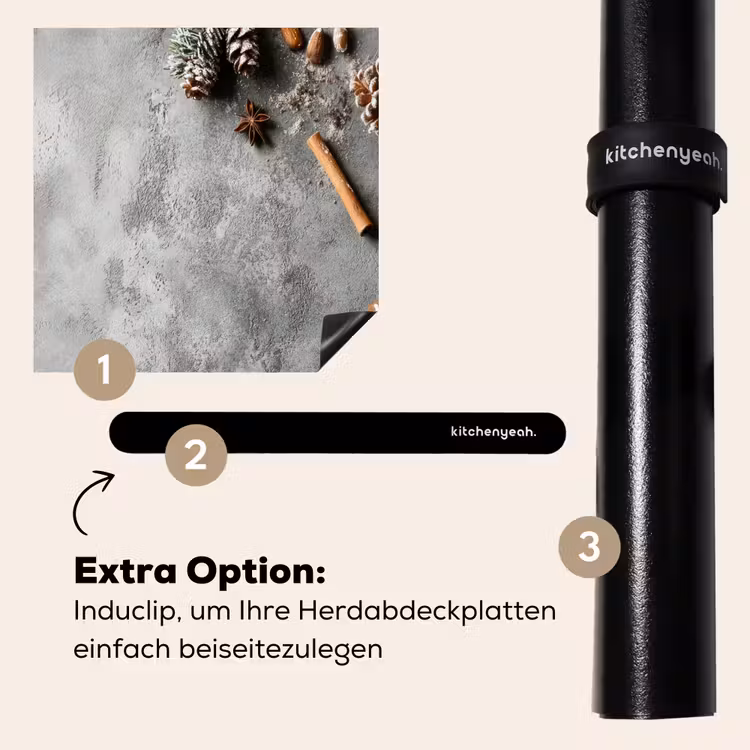 Herdabdeckplatte - Weihnachten - Backen - Grau - Ländlich — 8