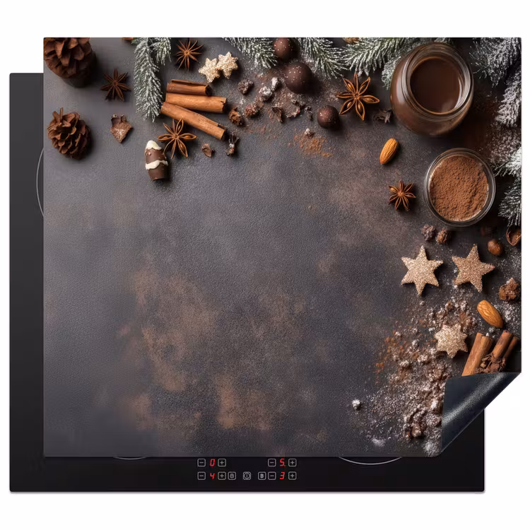 Herdabdeckplatte - Zimt - Weihnachten - Braun - Bronze — 1