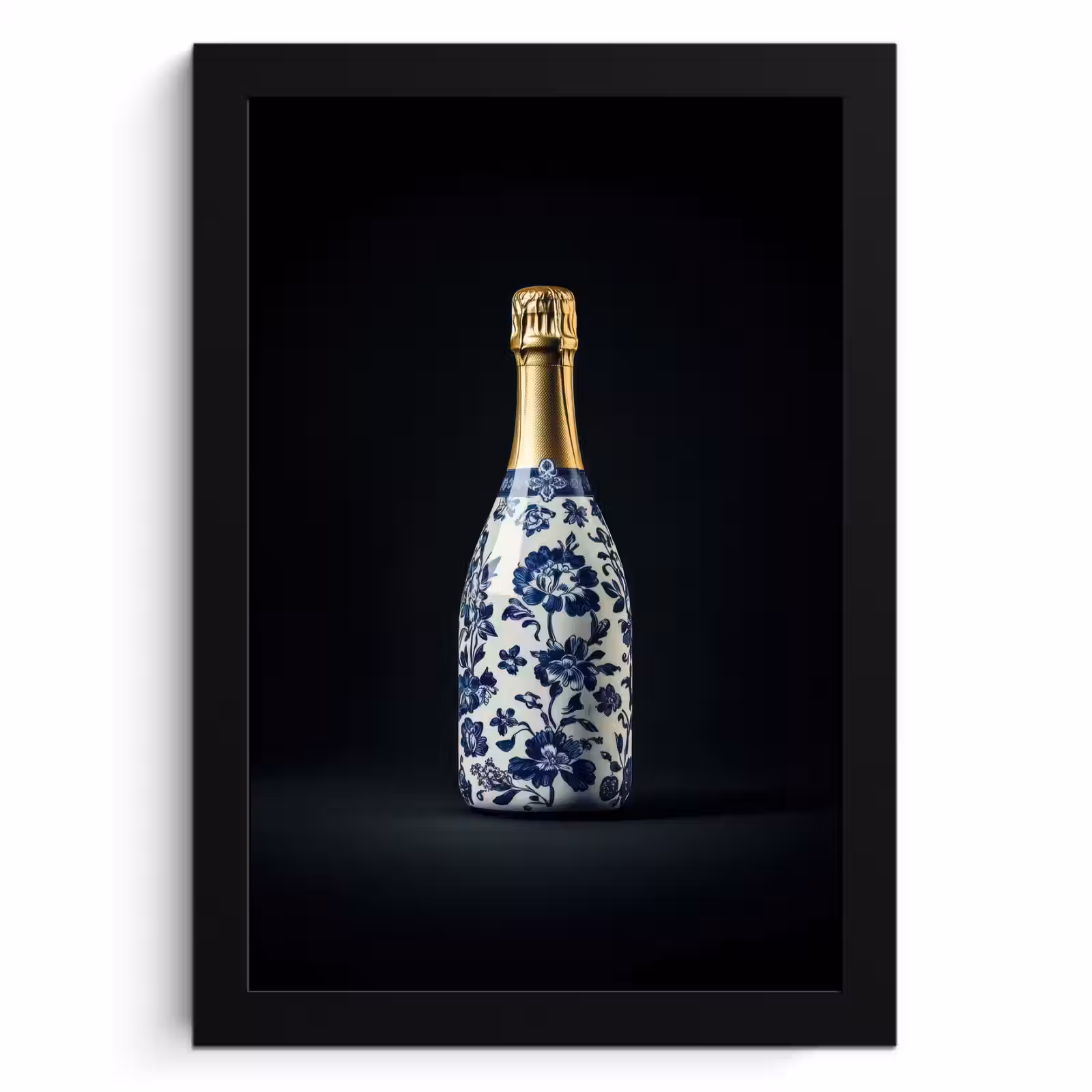 Bilder mit Rahmen - Champagner - Blumen - Gold - Chic — 1