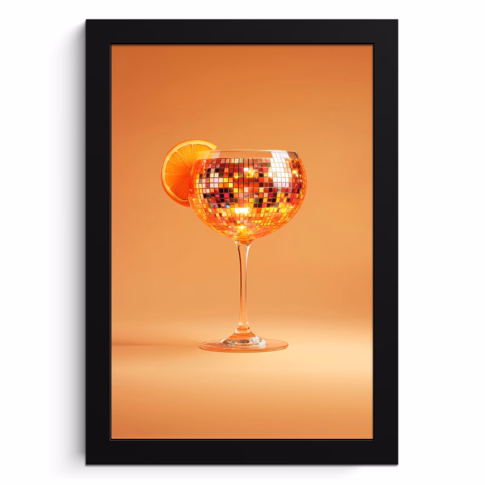 Bilder mit Rahmen - Getränk - Orange - Glitzer - Disco — 1