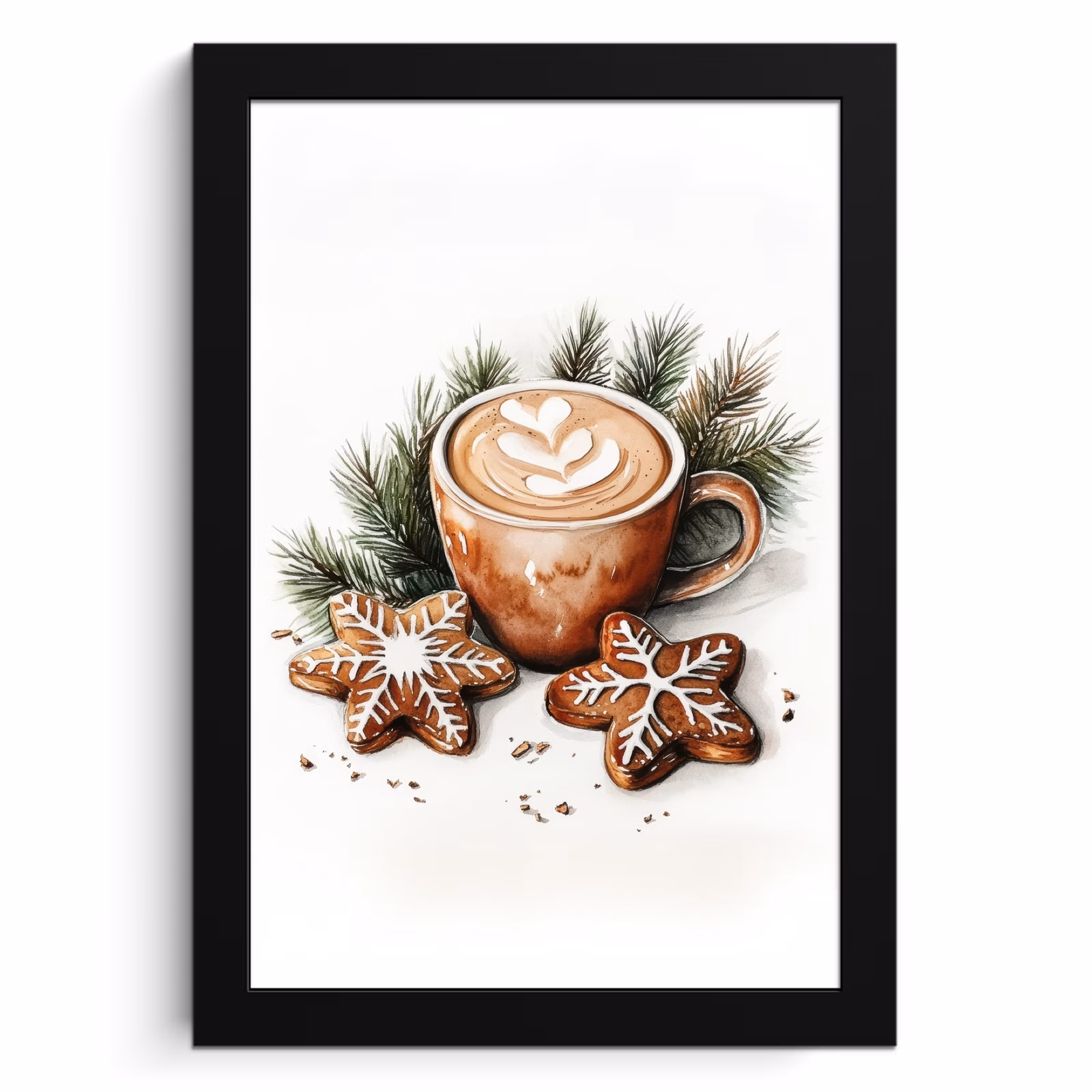 Bilder mit Rahmen - Kaffee - Kuchen - Winter - Kunst - Weihnachten — 1