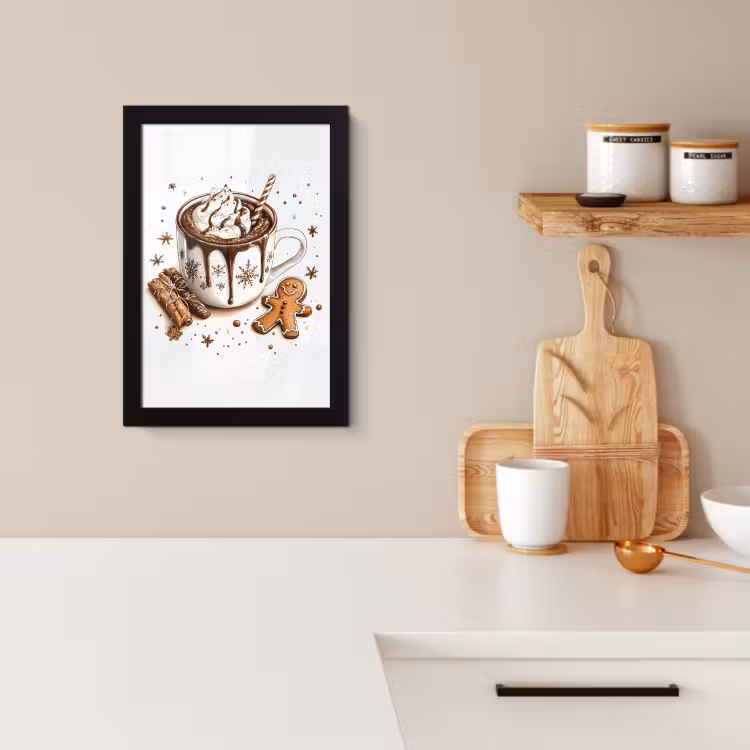 Bilder mit Rahmen - Chocomel - Dekoration - Torte - Winter - Weihnachten — 2