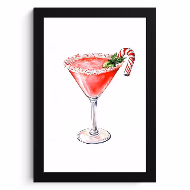 Bilder mit Rahmen - Cocktail - Getränk - Winter - Kunst — 1