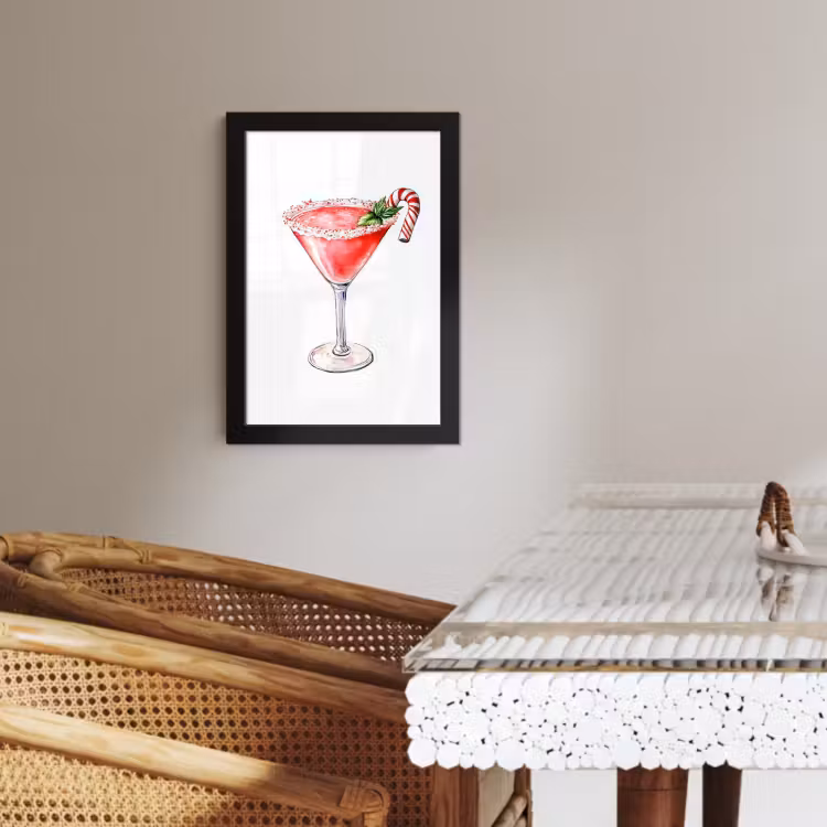Bilder mit Rahmen - Cocktail - Getränk - Winter - Kunst — 2