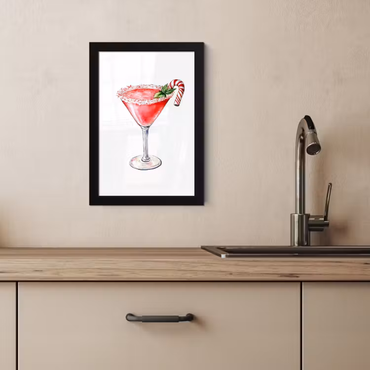 Bilder mit Rahmen - Cocktail - Getränk - Winter - Kunst — 3