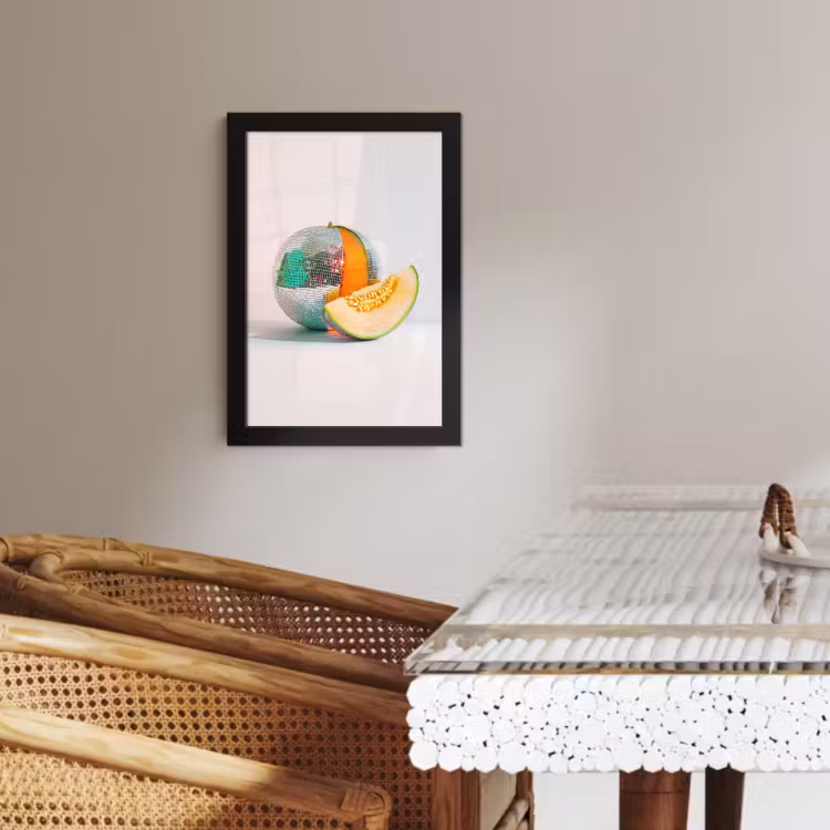 Bilder mit Rahmen - Disco - Discoball - Melone - Pastell — 2