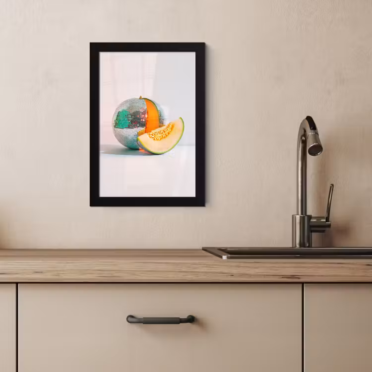Bilder mit Rahmen - Disco - Discoball - Melone - Pastell — 4