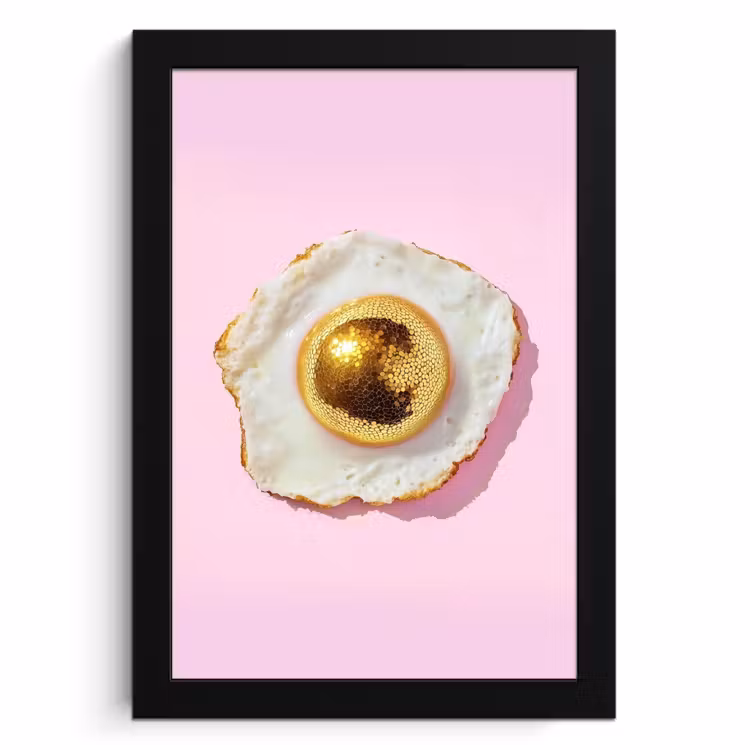Bilder mit Rahmen - Ei - Disco - Frühstück - Glitzer — 1
