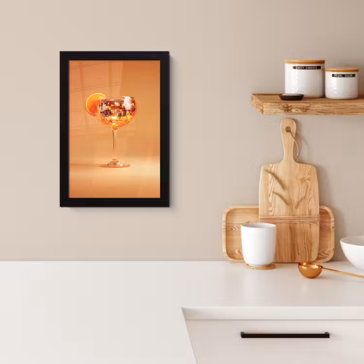 Bilder mit Rahmen - Getränk - Orange - Glitzer - Disco — 3