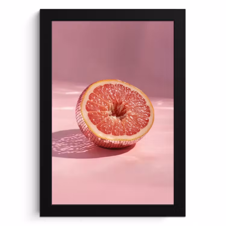 Bilder mit Rahmen - Grapefruit - Rosa - Disco - Glänzend — 1