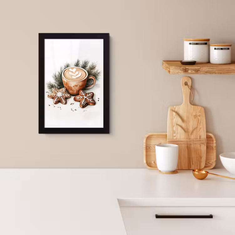 Bilder mit Rahmen - Kaffee - Kuchen - Winter - Kunst - Weihnachten — 2