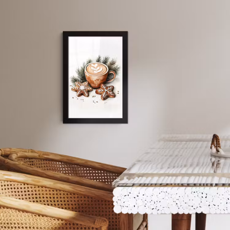 Bilder mit Rahmen - Kaffee - Kuchen - Winter - Kunst - Weihnachten — 3