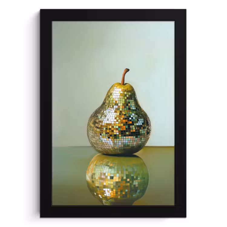 Bilder mit Rahmen - Obst - Disco - Kunst - Glitzer — 1