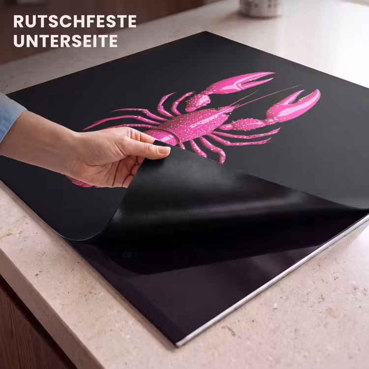 Herdabdeckplatte - Krebs - leuchtend rosa — 6