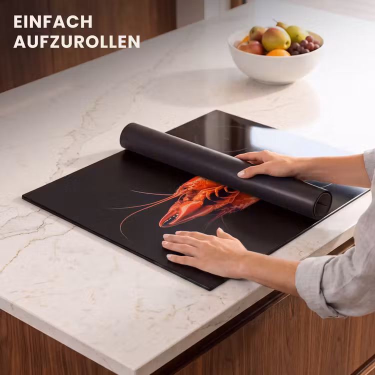 Herdabdeckplatte - Krebs - Orange - Schwarz - Auffallend — 7