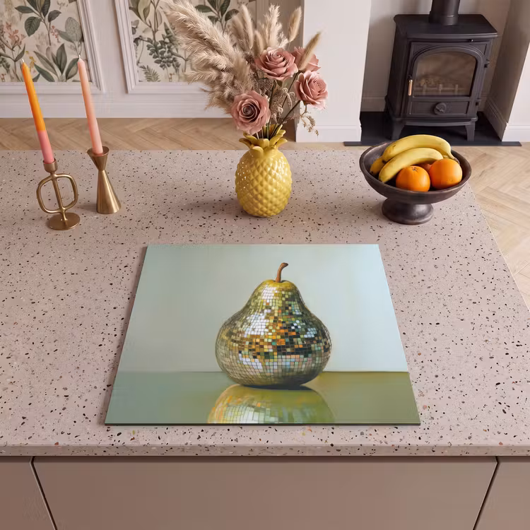 Herdabdeckplatte - Obst - Disco - Kunst - Glitzer — 3