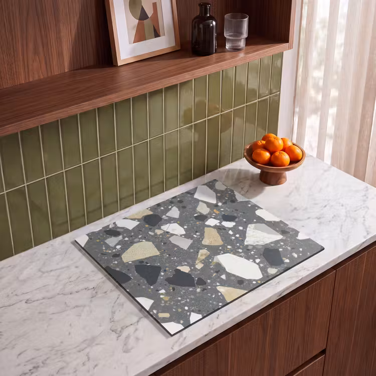 Herdabdeckplatte - Terrazzo - Dekoration - Steine — 4