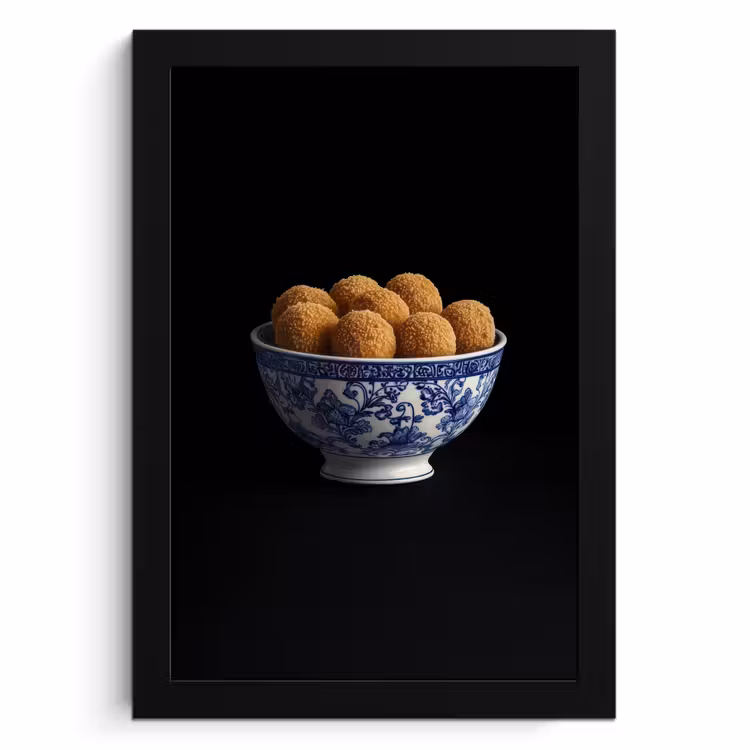 Bilder mit Rahmen - Delfter Blau - Bitterballen - Holland - Schale — 1