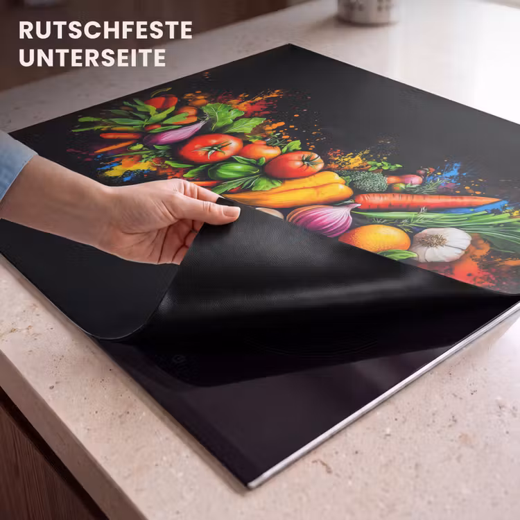 Herdabdeckplatte - Gemüse - Lebensmittel - Kräuter - Graffiti - Kochen — 6