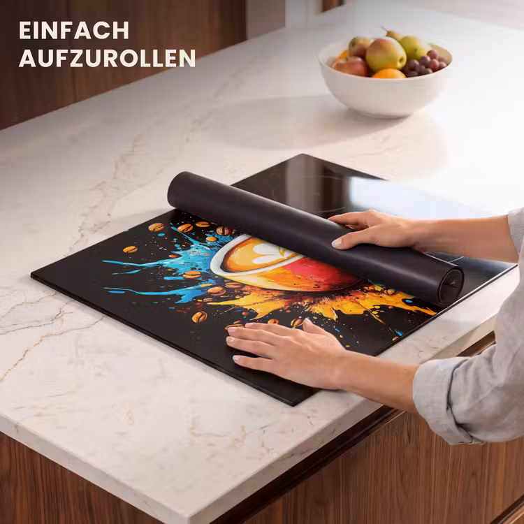 Herdabdeckplatte - Kaffee - Graffiti - Trinken - Abstrakt — 7