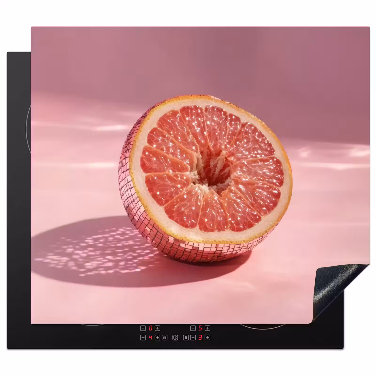Herdabdeckplatte - Grapefruit - Rosa - Disco - Glänzend — 1