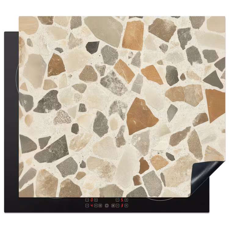 Herdabdeckplatte - Steine - Terrazzo - Dekoration - Kacheln — 1
