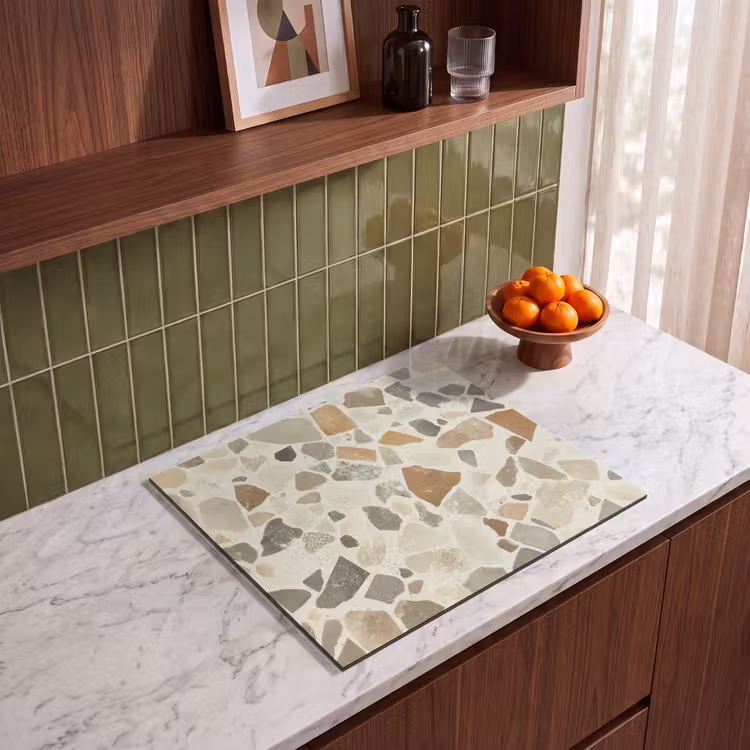 Herdabdeckplatte - Steine - Terrazzo - Dekoration - Kacheln — 4