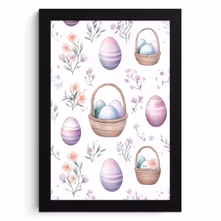 Bilder mit Rahme - Blumen - Ostereier - Muster — 1