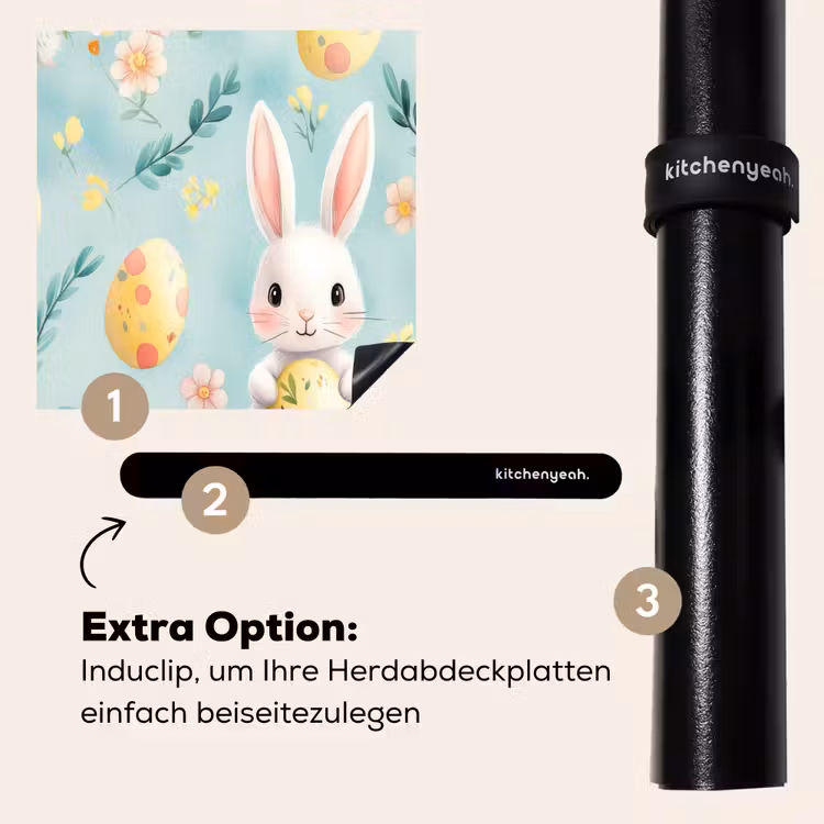 Herdabdeckplatte - Kaninchen - Eier - Äste — 8