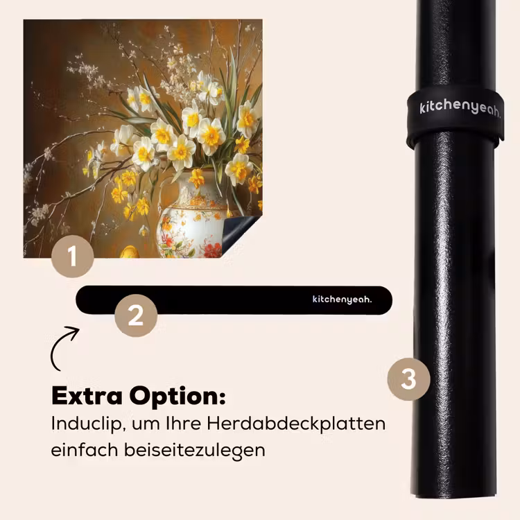 Herdabdeckplatte - Ostereier - Stillleben - Vase — 8