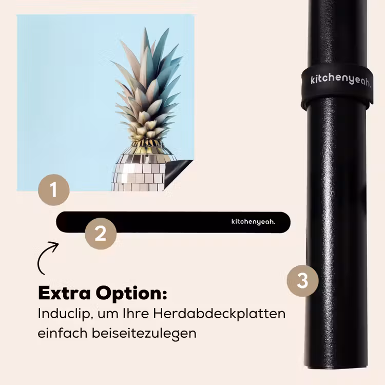 Herdabdeckplatte - Blau - Ananas - Disco - Discoball — 8