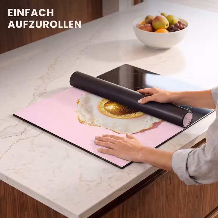 Herdabdeckplatte - Ei - Disco - Frühstück - Glitzer — 7