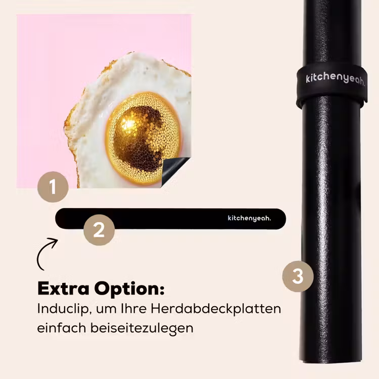 Herdabdeckplatte - Ei - Disco - Frühstück - Glitzer — 8