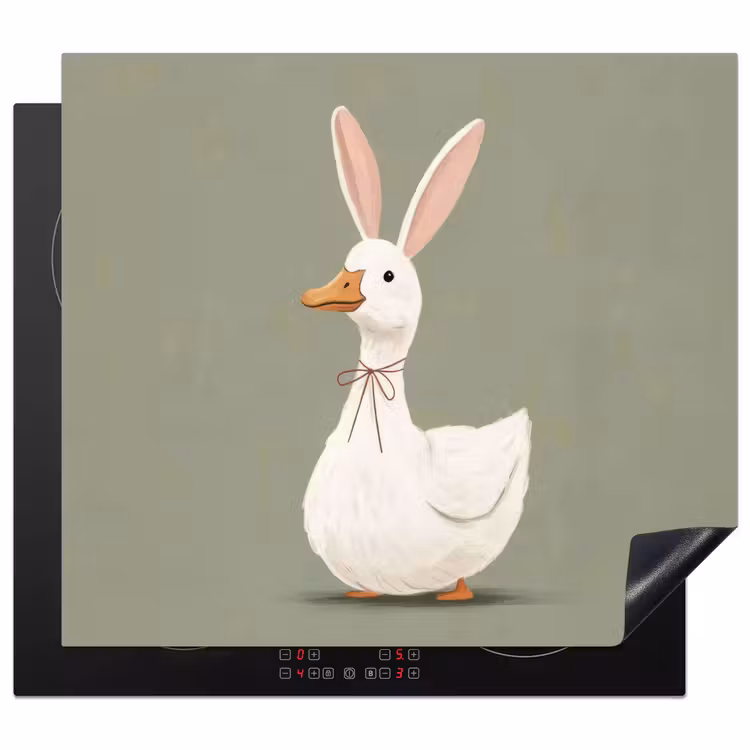 Herdabdeckplatte - Ente - Kaninchenohren - Grau — 1