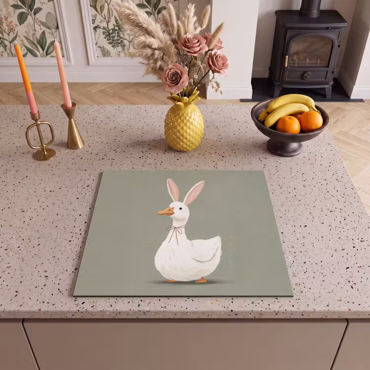 Herdabdeckplatte - Ente - Kaninchenohren - Grau — 3