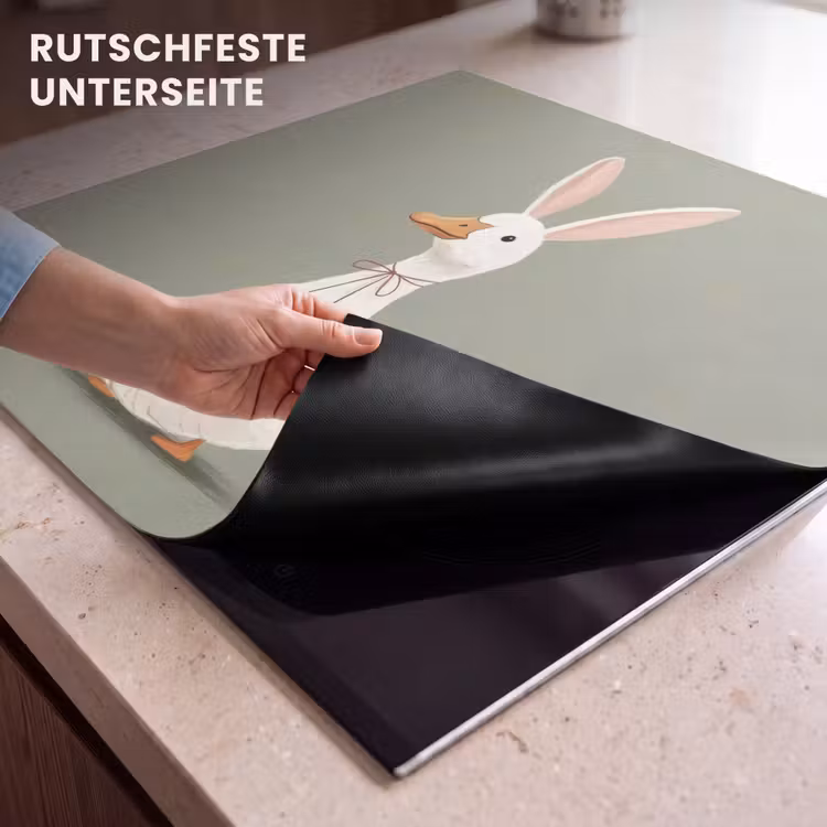Herdabdeckplatte - Ente - Kaninchenohren - Grau — 6