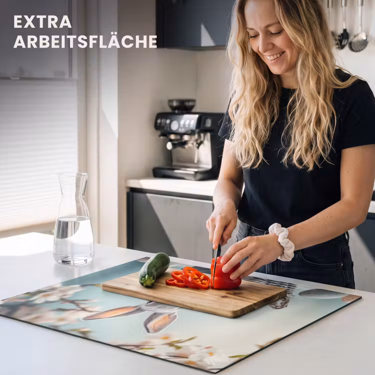 Herdabdeckplatte - Kaninchen - Eier - Korb — 5