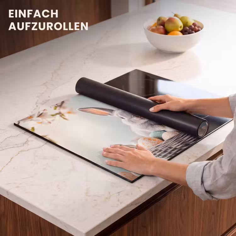 Herdabdeckplatte - Kaninchen - Eier - Korb — 7