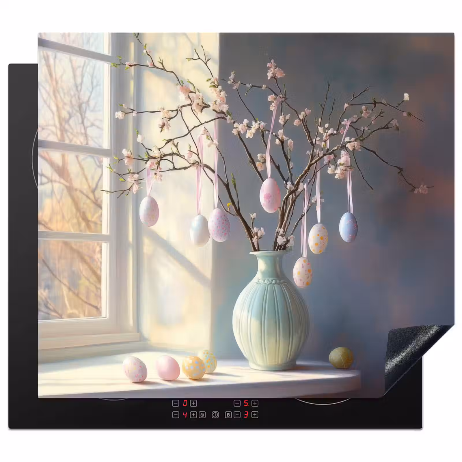 Herdabdeckplatte - Stillleben - Vase - Osterzweig — 1