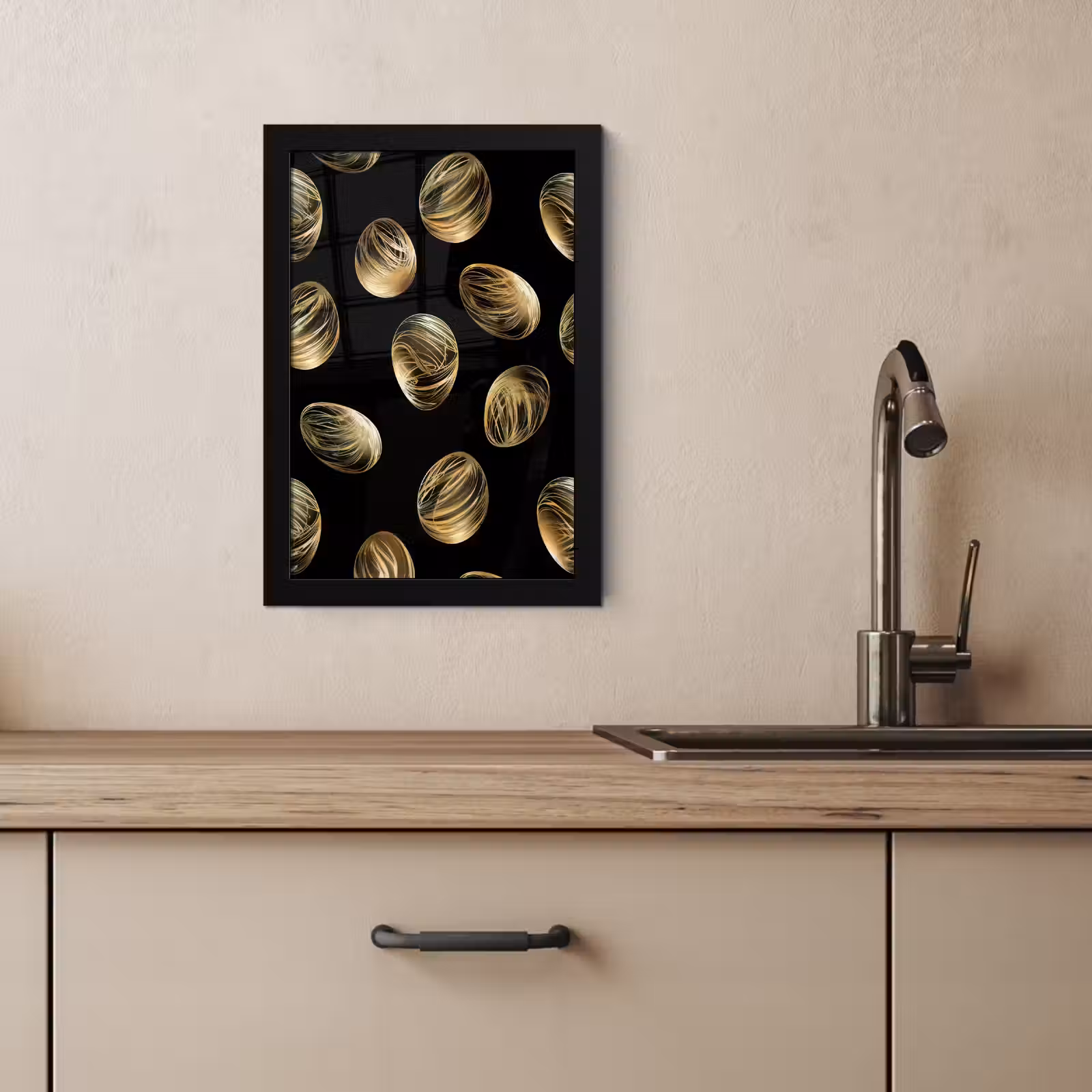 Bilder mit Rahme - Eier - Gold - Muster — 1
