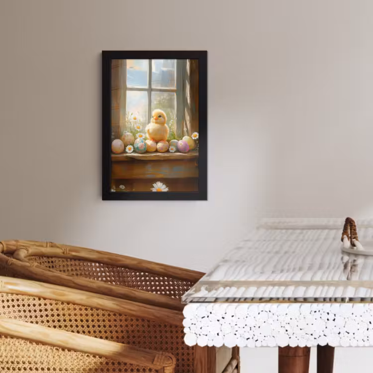 Bilder mit Rahme - Küken - Fenster - Ostereier — 2