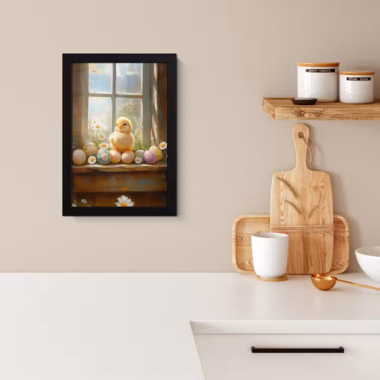Bilder mit Rahme - Küken - Fenster - Ostereier — 3