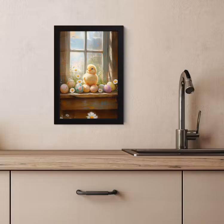 Bilder mit Rahme - Küken - Fenster - Ostereier — 4