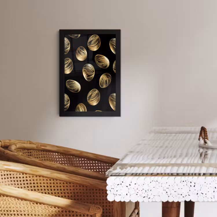 Bilder mit Rahme - Eier - Gold - Muster — 2