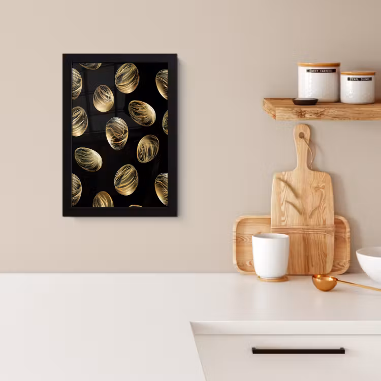Bilder mit Rahme - Eier - Gold - Muster — 4