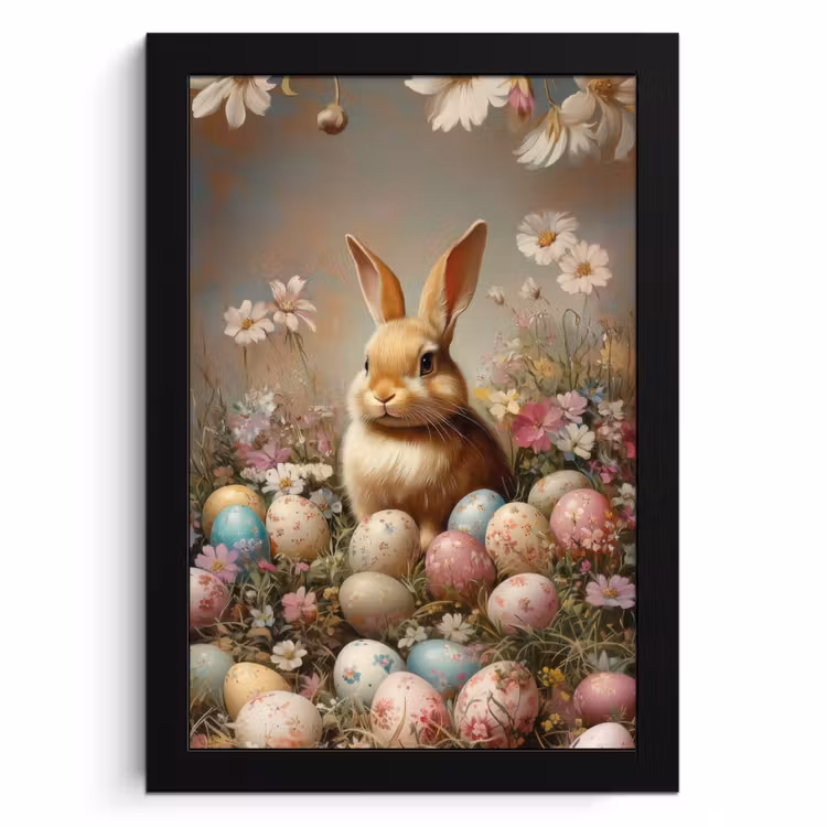 Bilder mit Rahme - Osterhase - Frühling - Ostereier — 1