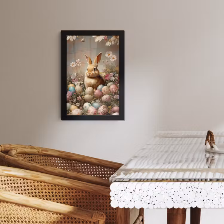 Bilder mit Rahme - Osterhase - Frühling - Ostereier — 4