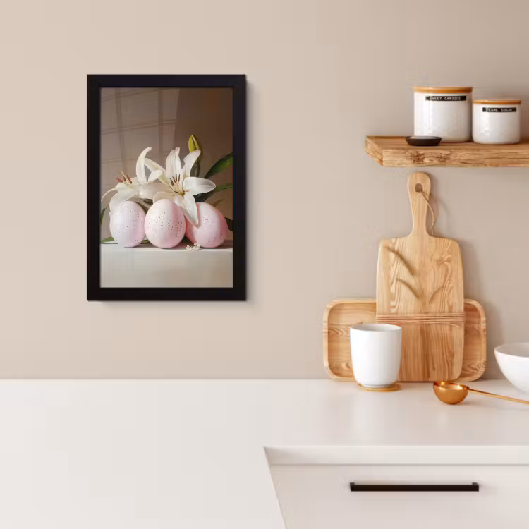 Bilder mit Rahme - Lilien - Eier - Ostern — 2